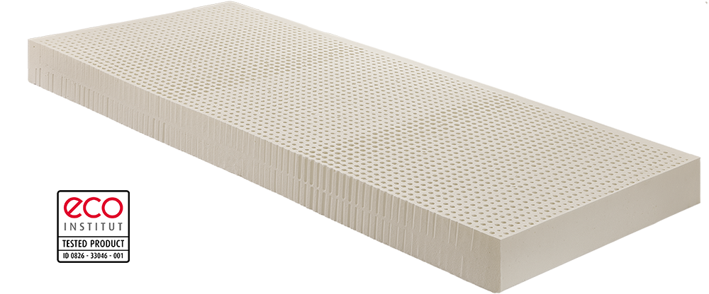 Naturlatex-Matratze von RELAX wird zu 100 % aus reinem Naturlatex